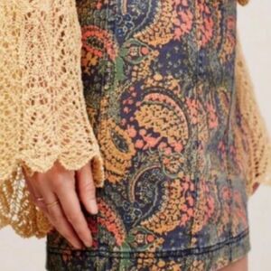 Free People Paisley Mini Skirt
